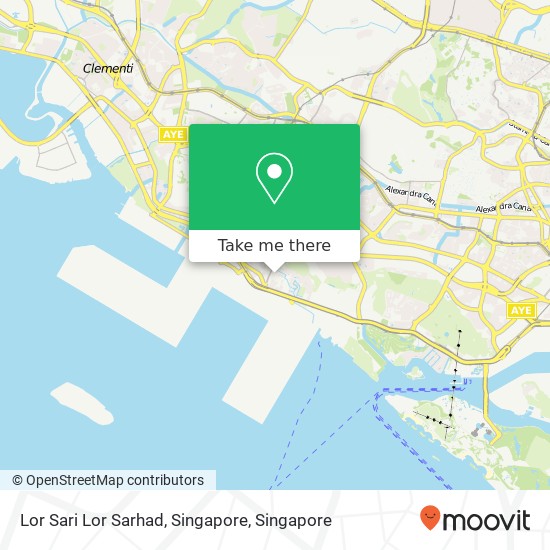 Lor Sari Lor Sarhad, Singapore map