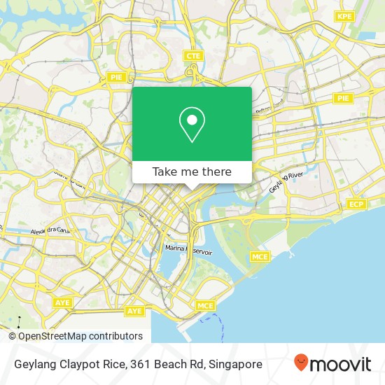 Geylang Claypot Rice, 361 Beach Rd map