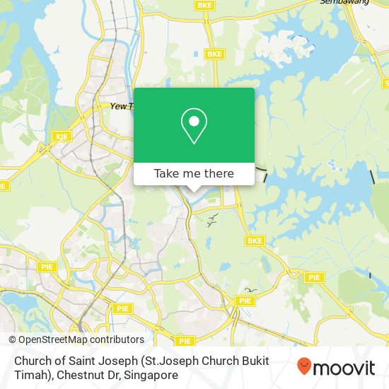 Church of Saint Joseph (St.Joseph Church Bukit Timah), Chestnut Dr map