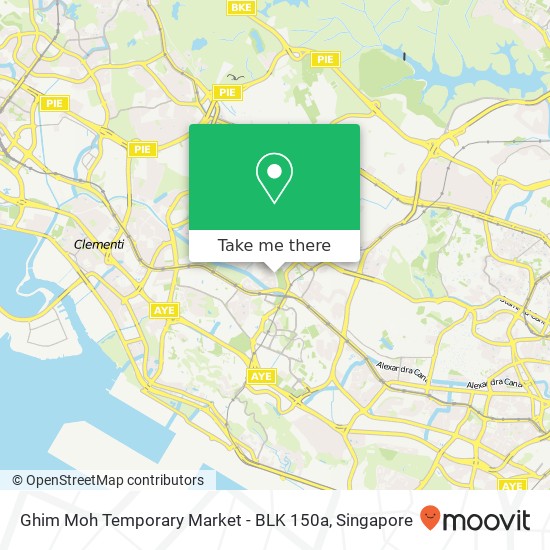 Ghim Moh Temporary Market - BLK 150a地图