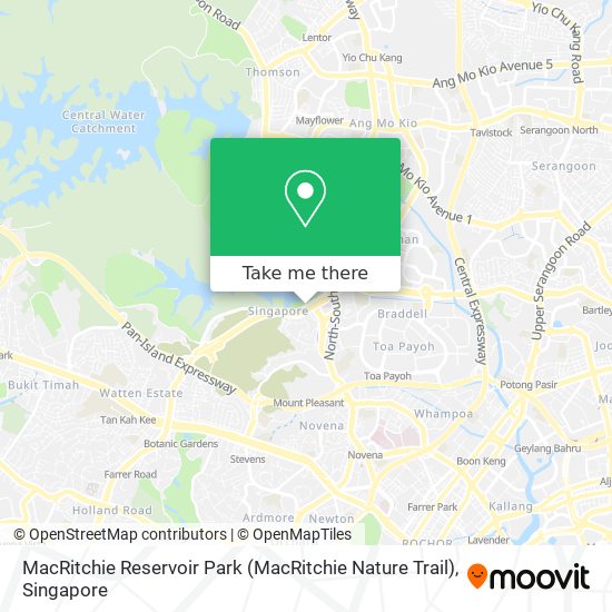 MacRitchie Reservoir Park (MacRitchie Nature Trail) map