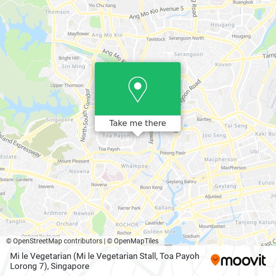 Mi le Vegetarian (Mi le Vegetarian Stall, Toa Payoh Lorong 7) map