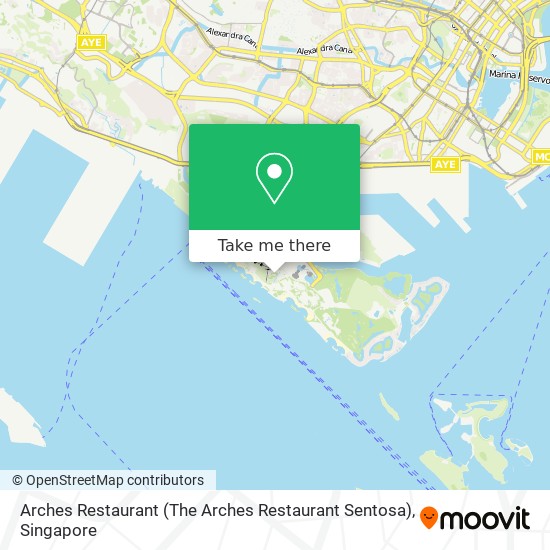 Arches Restaurant (The Arches Restaurant Sentosa) map