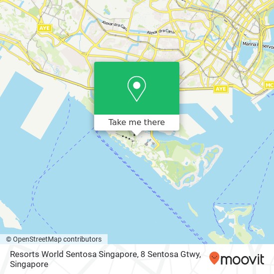 Resorts World Sentosa Singapore, 8 Sentosa Gtwy map