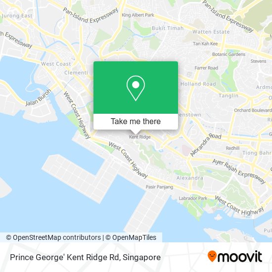 Prince George' Kent Ridge Rd map