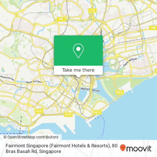 Fairmont Singapore (Fairmont Hotels & Resorts), 80 Bras Basah Rd map
