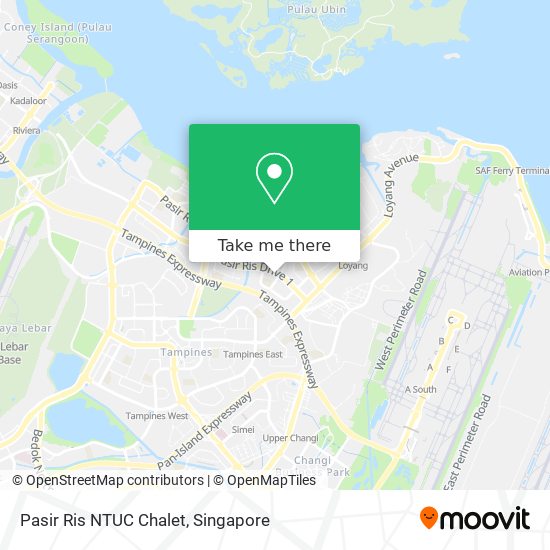 Pasir Ris NTUC Chalet地图