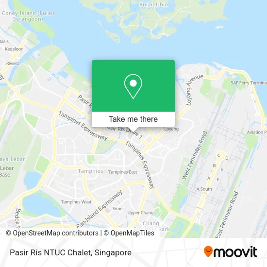 Pasir Ris NTUC Chalet map