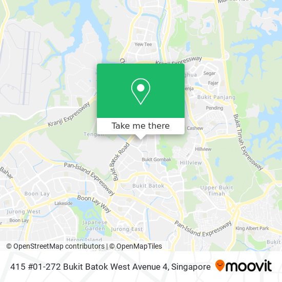 415 #01-272 Bukit Batok West Avenue 4 map
