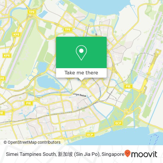 Simei Tampines South, 新加坡 (Sin Jia Po) map