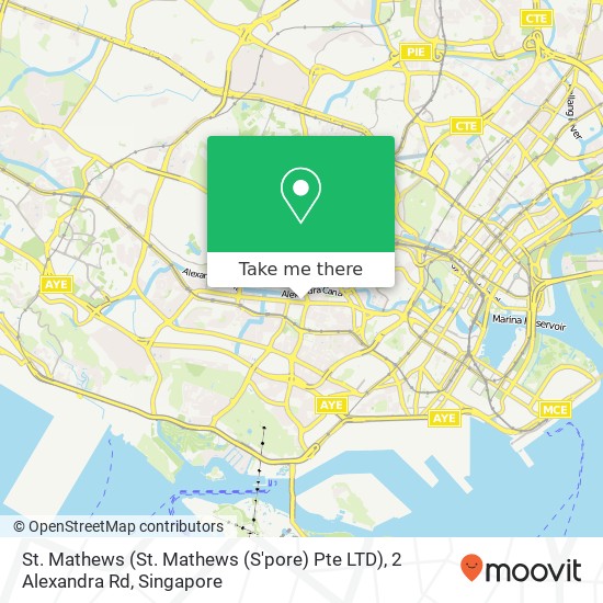 St. Mathews (St. Mathews (S'pore) Pte LTD), 2 Alexandra Rd map