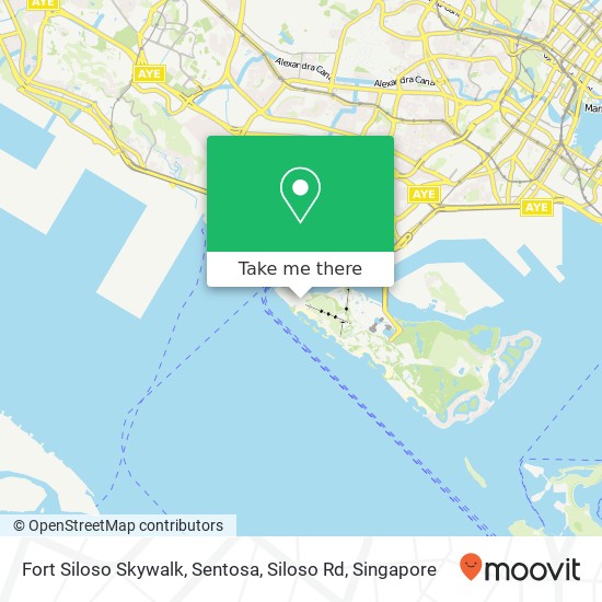 Fort Siloso Skywalk, Sentosa, Siloso Rd地图