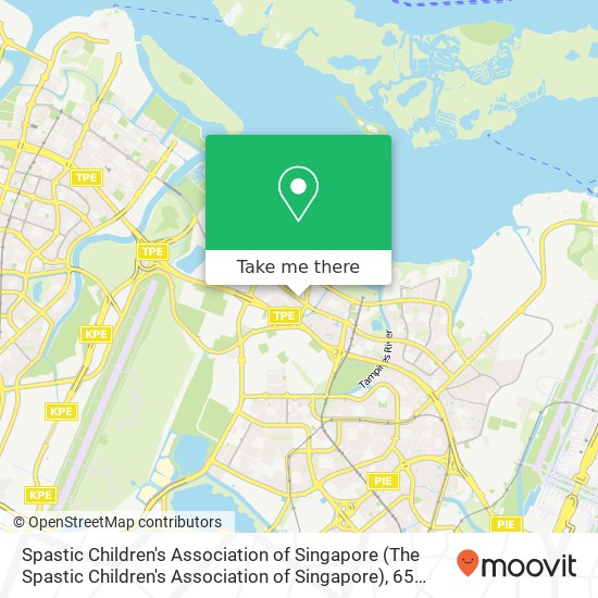 Spastic Children's Association of Singapore (The Spastic Children's Association of Singapore), 65 Pasir Ris Dr 1地图