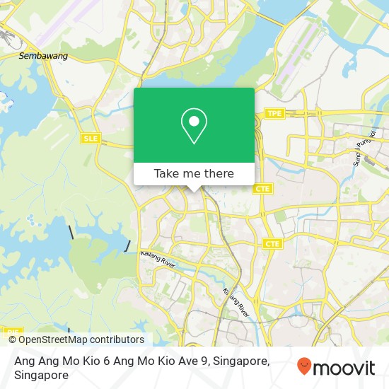 Ang Ang Mo Kio 6 Ang Mo Kio Ave 9, Singapore map