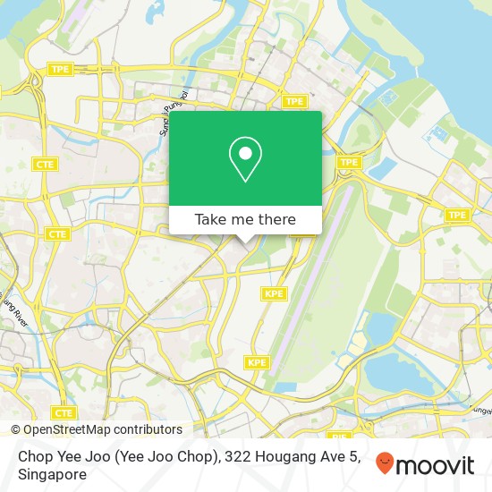 Chop Yee Joo (Yee Joo Chop), 322 Hougang Ave 5地图