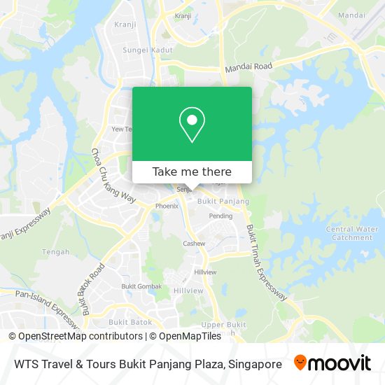 WTS Travel & Tours Bukit Panjang Plaza map
