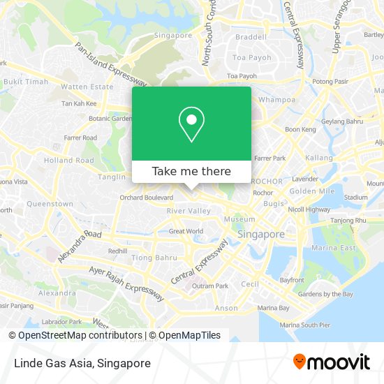 Linde Gas Asia map