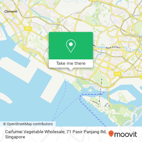 Caifumei Vegetable Wholesale, 71 Pasir Panjang Rd map