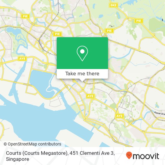 Courts (Courts Megastore), 451 Clementi Ave 3地图