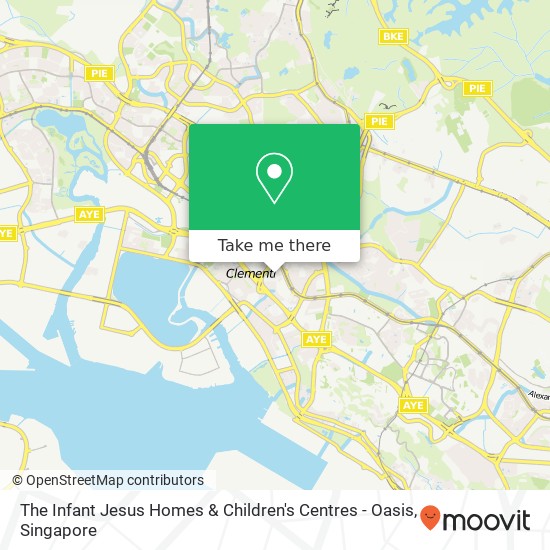 The Infant Jesus Homes & Children's Centres - Oasis map