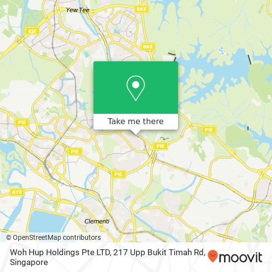 Woh Hup Holdings Pte LTD, 217 Upp Bukit Timah Rd地图