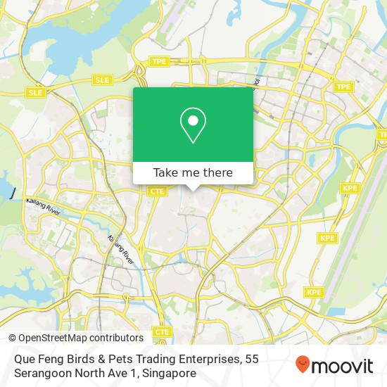 Que Feng Birds & Pets Trading Enterprises, 55 Serangoon North Ave 1 map