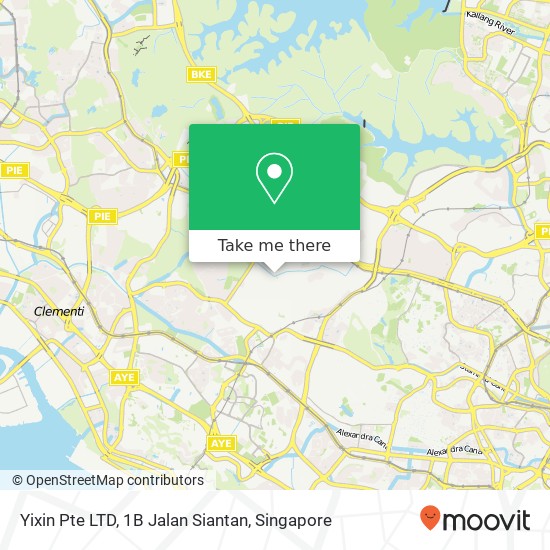 Yixin Pte LTD, 1B Jalan Siantan map