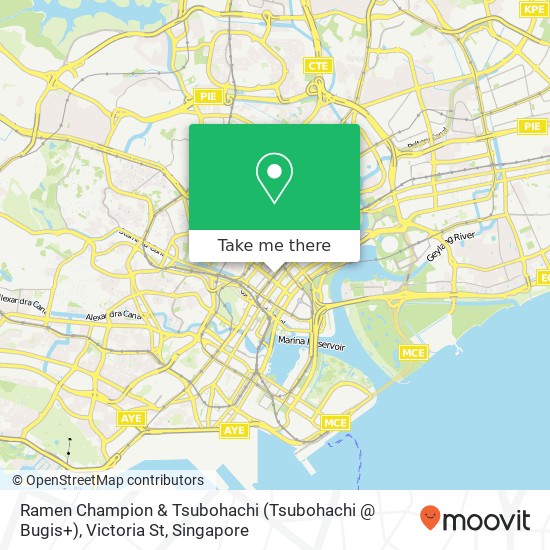 Ramen Champion & Tsubohachi (Tsubohachi @ Bugis+), Victoria St map