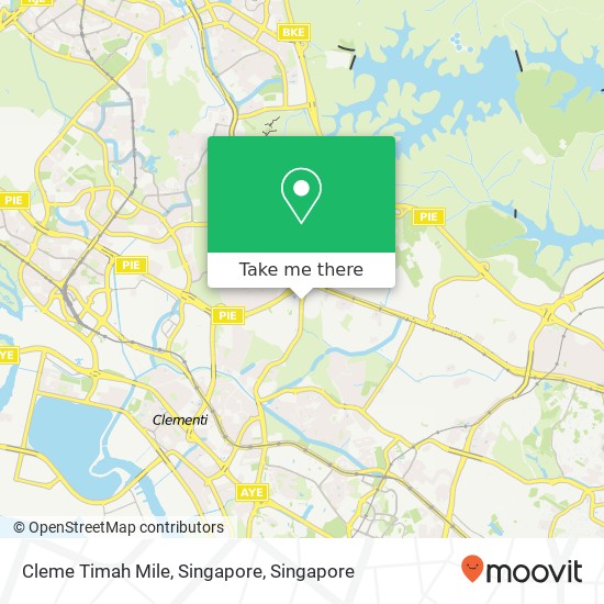 Cleme Timah Mile, Singapore map