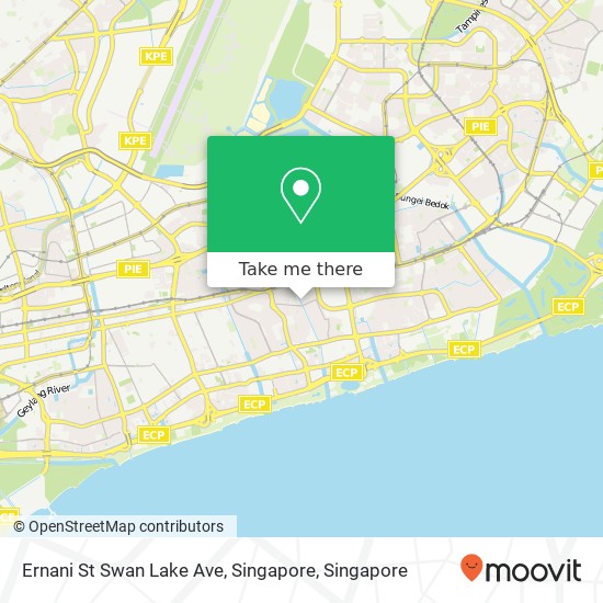 Ernani St Swan Lake Ave, Singapore map