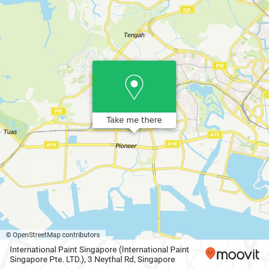 International Paint Singapore (International Paint Singapore Pte. LTD.), 3 Neythal Rd map