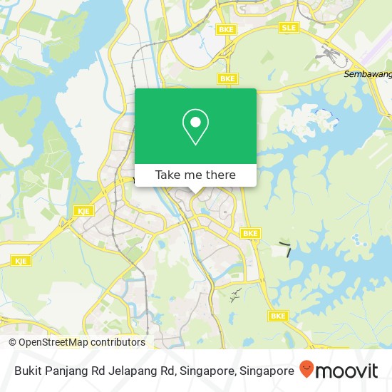 Bukit Panjang Rd Jelapang Rd, Singapore map