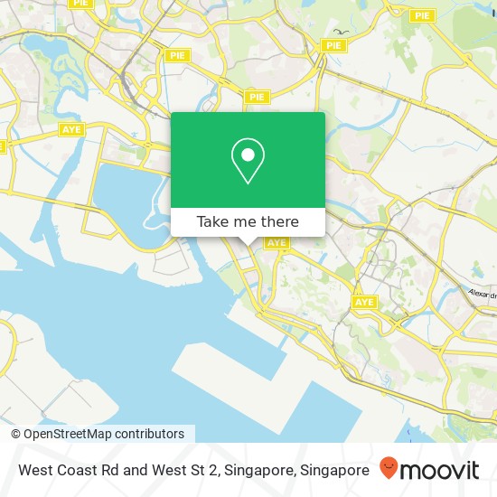 West Coast Rd and West St 2, Singapore map