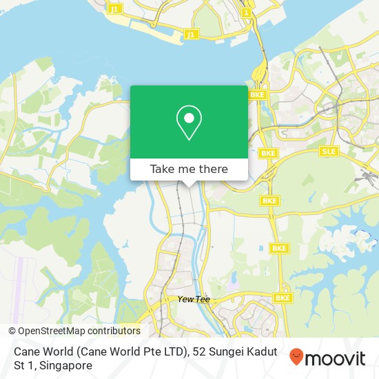 Cane World (Cane World Pte LTD), 52 Sungei Kadut St 1地图