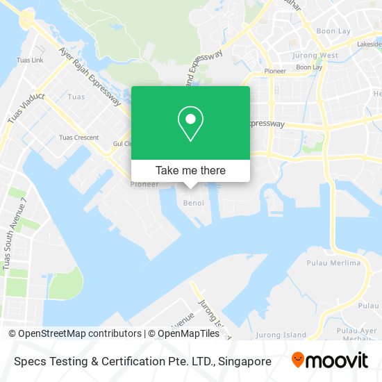 Specs Testing & Certification Pte. LTD. map