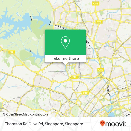 Thomson Rd Olive Rd, Singapore地图