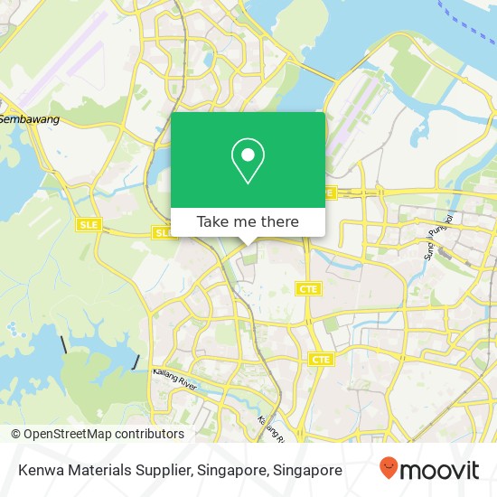 Kenwa Materials Supplier, Singapore map