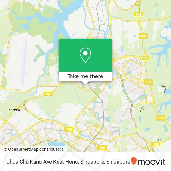 Choa Chu Kang Ave Keat Hong, Singapore地图