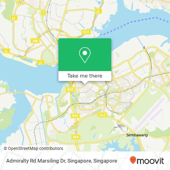 Admiralty Rd Marsiling Dr, Singapore地图