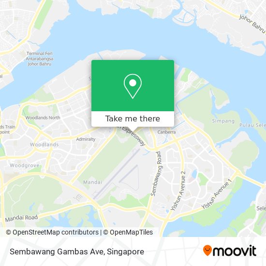 Sembawang Gambas Ave map
