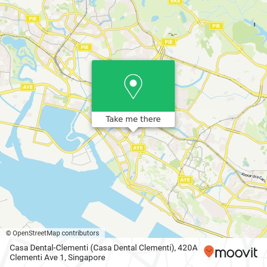 Casa Dental-Clementi (Casa Dental Clementi), 420A Clementi Ave 1地图