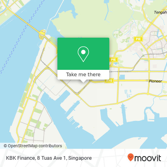 KBK Finance, 8 Tuas Ave 1 map