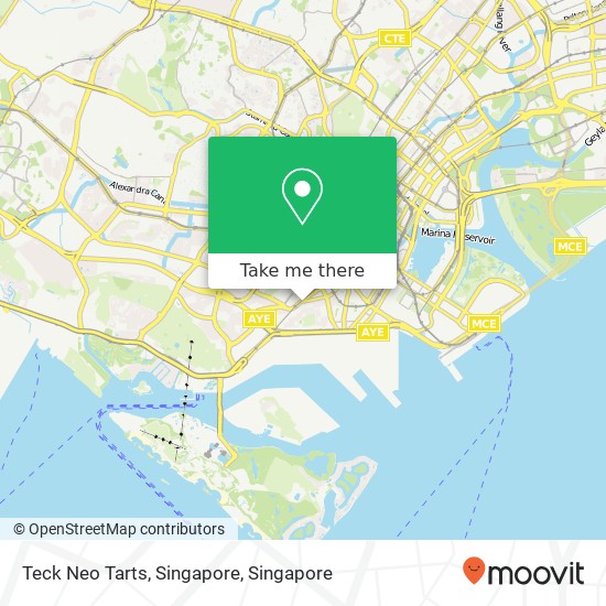 Teck Neo Tarts, Singapore map
