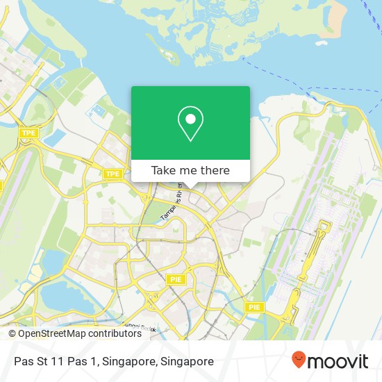 Pas St 11 Pas 1, Singapore map