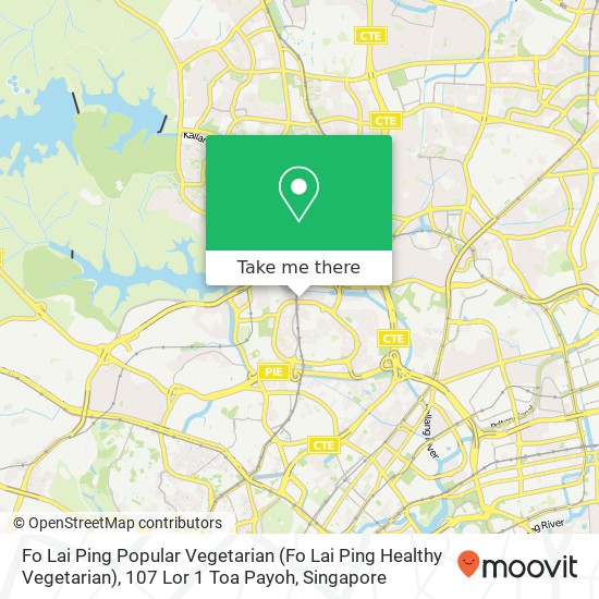 Fo Lai Ping Popular Vegetarian (Fo Lai Ping Healthy Vegetarian), 107 Lor 1 Toa Payoh map