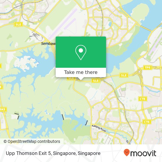 Upp Thomson Exit 5, Singapore map