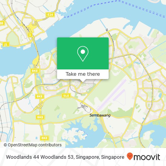 Woodlands 44 Woodlands 53, Singapore地图