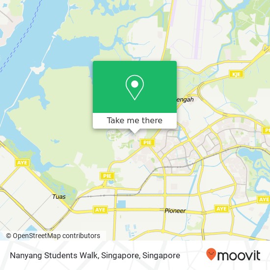 Nanyang Students Walk, Singapore map