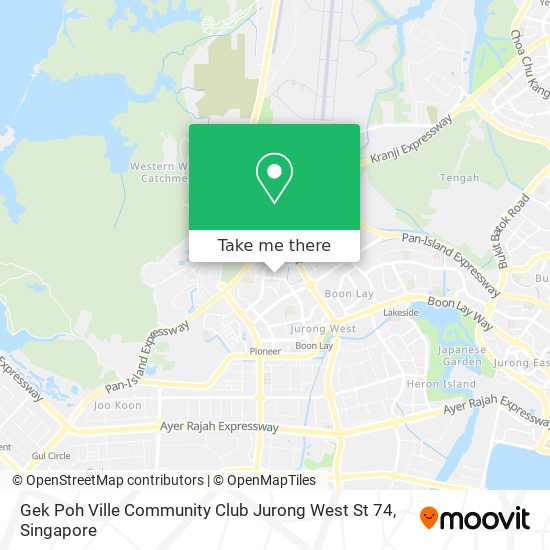 Gek Poh Ville Community Club Jurong West St 74 map
