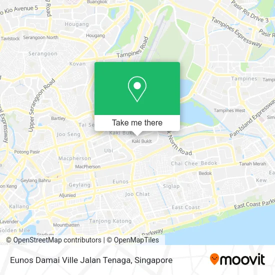 Eunos Damai Ville Jalan Tenaga map